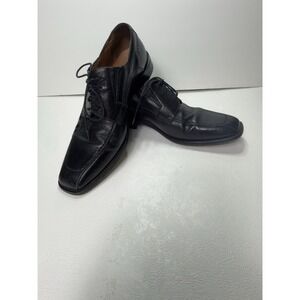 Brass Boot Walking Gloves Mens Black Leather Oxford Shoes Size 10.5 M